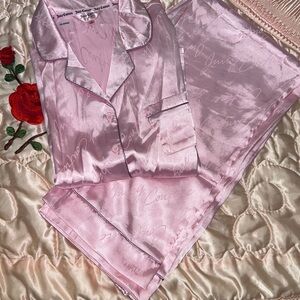 Juicy Couture Light Pink Satin Pajama Set